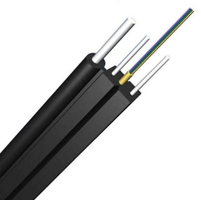 FTTH Drop Cable 2 Core G657A2 Fiber 3 Steel Wire LSZH Jacket Fiber Optic Cable Кабель с волокном
