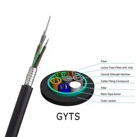 GYTS-воздушный на открытом воздухе кабель оптического волокна с трубкой сразу захоронения Multi свободной гофрировал стальной бронированный кабель для