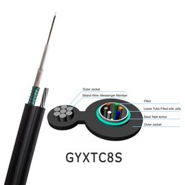 Наличия собственной личности трубки кабеля оптического волокна GYXTC8S кабель для воздушных линий на открытом воздухе центрального Armored
