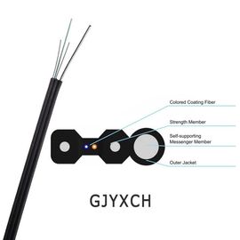 Диаграмма 8 кабель одиночного режима ядра кабеля падения 1/2/4 GJYXCH/GJYXFCH на открытом воздухе само- поддерживая FTTH оптического волокна