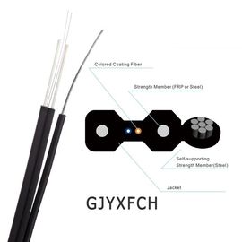 Кабель падения облегченной водоустойчивой сети куртки FTTH LSZH/PVC крытый