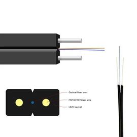 Кабеля стекловолокна FTTH GJYXFH тип ядр смычка бабочкообразного симплексный оптического волокна 2 провода для ввода G657A1