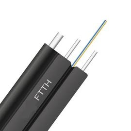 Оптическое волокно кабеля падения Ftth провода посыльного куртки PVC или LSZH