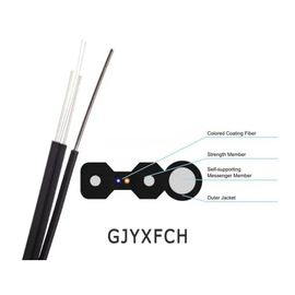 Оптическое волокно кабеля падения Ftth провода посыльного куртки PVC или LSZH