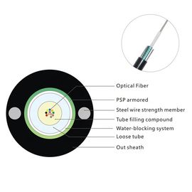 PE Jacket GYXTW 8 Core Central Loose Tube Outdoor Aerial And Duct SM Fiber Cable Featuring Steel Wire Strength Member (Сердечная центральная свободная труба для наружного воздушного и воздушного прохода)