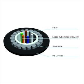 4 Core GYXTY Central Loose Tube Outdoor Aerial and Duct SM Поставщик волоконно-оптических кабелей