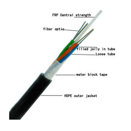 Кабель оптического волокна ядра GYFTY G652D FRP 122-144 на открытом воздухе