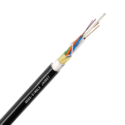 12 кабель оптического волокна пяди 100m ADSS Fibra Optica ADSS одиночных jacketFactory цены ядра на открытом воздухе Само-поддерживая воздушных